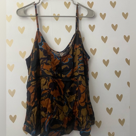 Shyanne Women’s Olive Floral Satin Cami - Picture 6 of 8